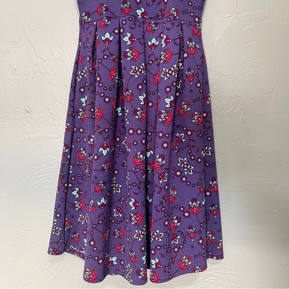 LuLaRoe Amelia Purple Dress‎ Size xs pockets - Picture 9 of 14